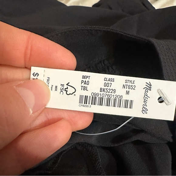 Madewell Shirred Long-Sleeve Top in Silk black - Picture 5 of 5
